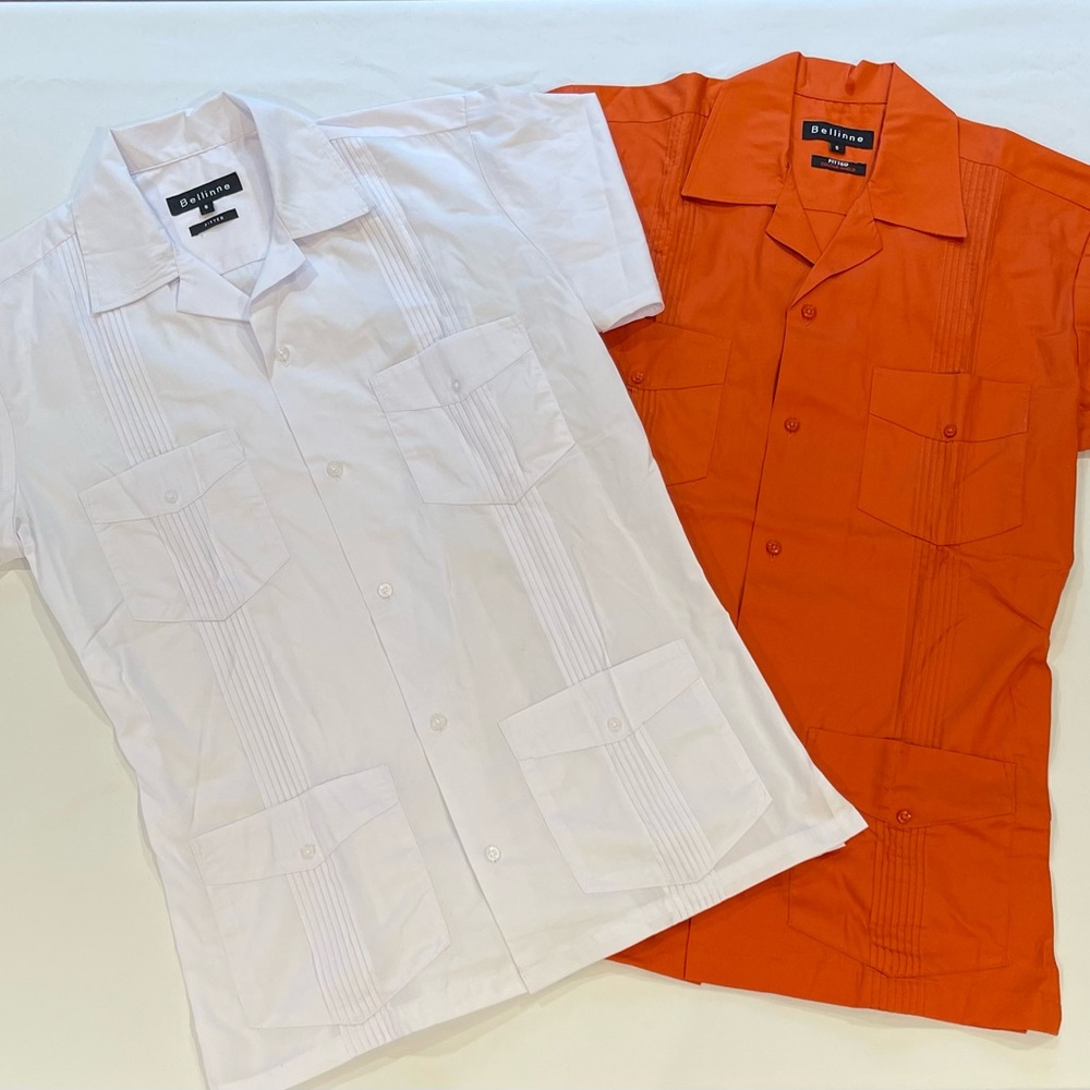 Bellinne Men’s “S” set of 2 button down summer shirts